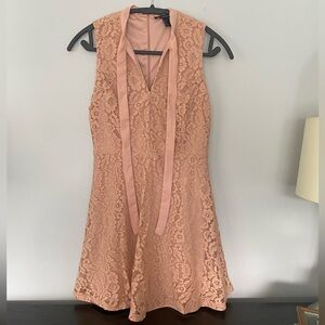 Forever 21 Lace Mini Dress in Blush